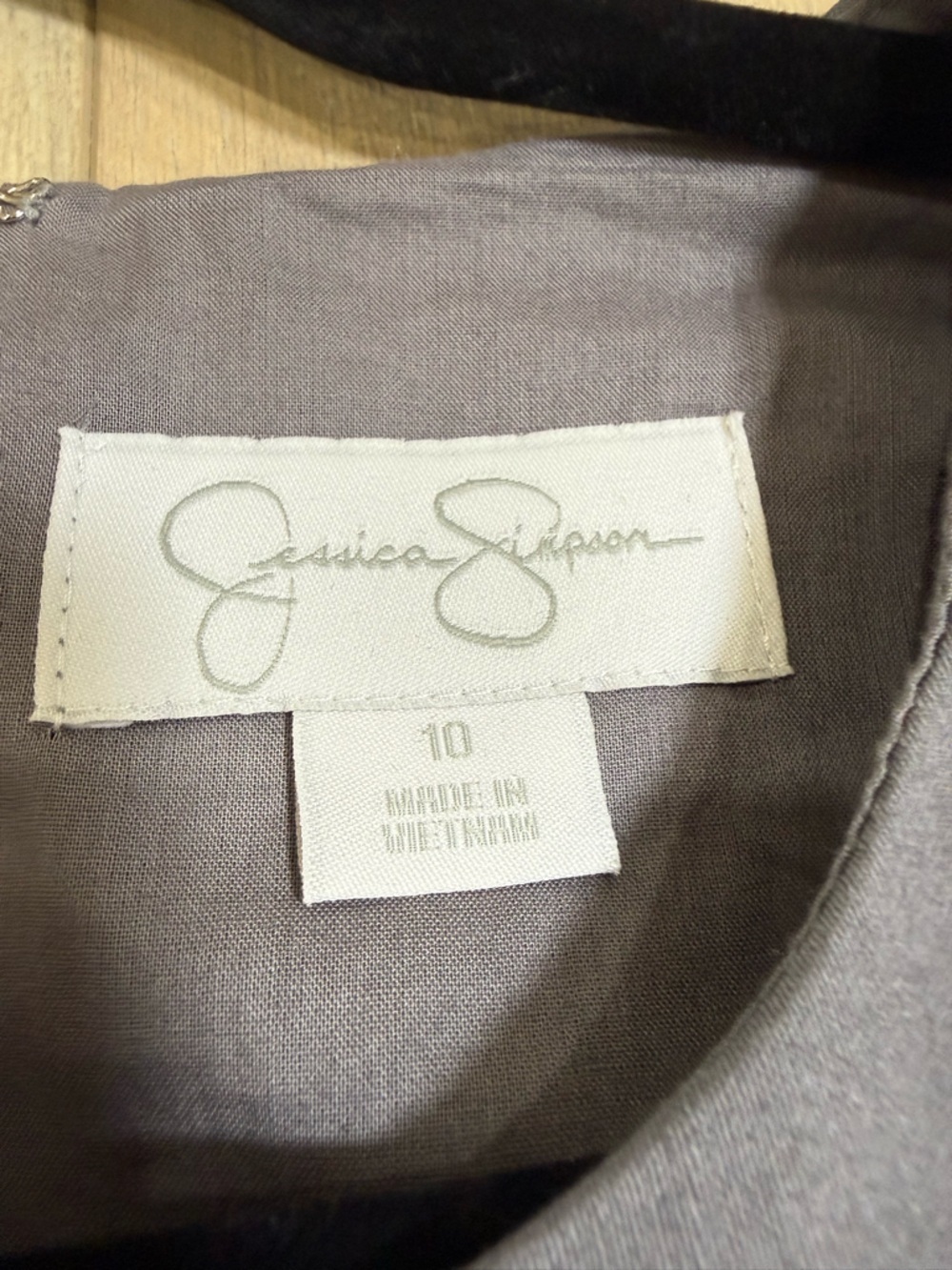 Jessica Simpson Gray Ruffle Sleeve Mini Dress - Picture 5 of 5